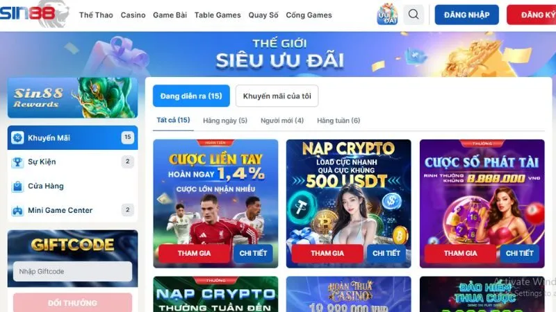 Khám phá lists khuyến mãi hot tại nhà cái Khám phá lists khuyến mãi hot tại nhà cái